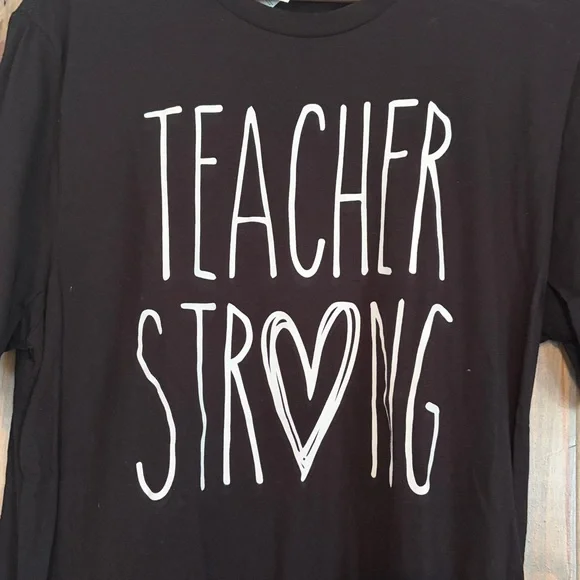 Teacher Strong Black Woman’s Tee Size XL - Picture 2 of 3